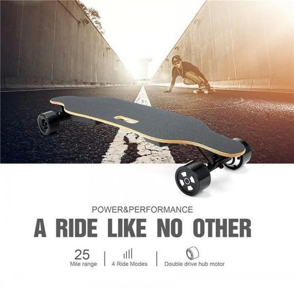 

stock in usa 4 wheels longboard electric skateboard with 90mm wheel 40km/h sports scooter w34807114