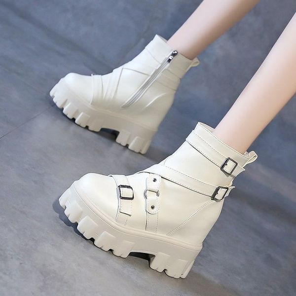 

2021 new autumn fashion leather lace up-resistant desgaste non-slip women boots comfortable boot dk6g, Black