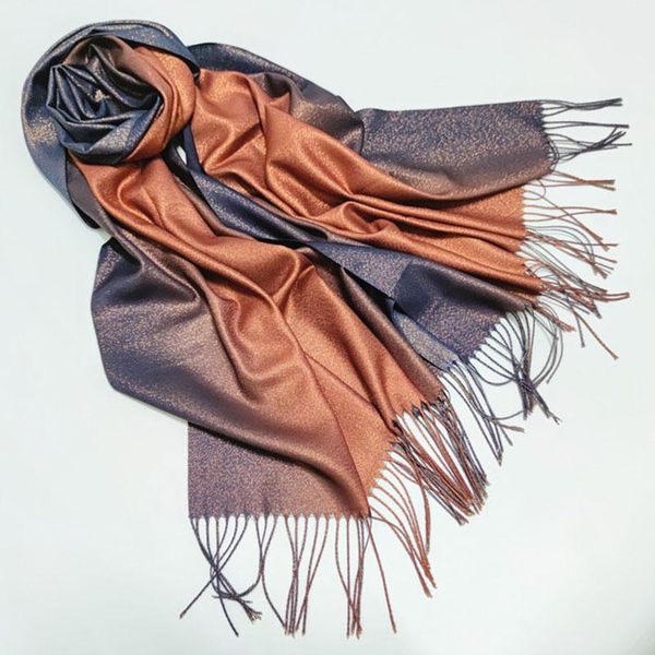 

new 2020 luxury cashmere scarf women foulard winter bandana poncho shawls and wraps bufanda thick blanket scarves, Blue;gray