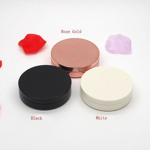

storage bottles & jars dia 55mm cosmetic case round double-layer empty blusher box with mirror highlight shading magnet switch 20 pcs1