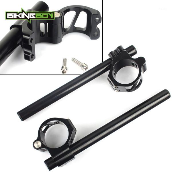 

bikingboy 1 pair alu alloy 43mm split clip ons handlebar for cbr 600 f4i f4 sport supersport cbr1100xx blackbird vfr750f1