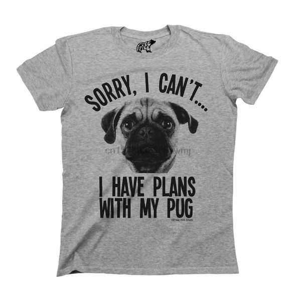 

tshirt brand male short sleeve sleeve homme sorry i cant i have plans with my pug dog funny tees sport hooded sweatshirt hoodie t shirt