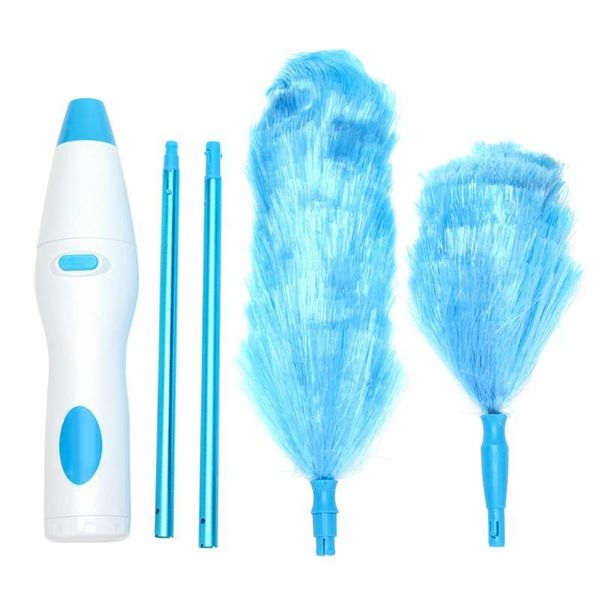 

adjustable electric feather duster dirt dust brush multifunctional handle cleaner house furniture blind window cleaning tools qylyco mywjqq