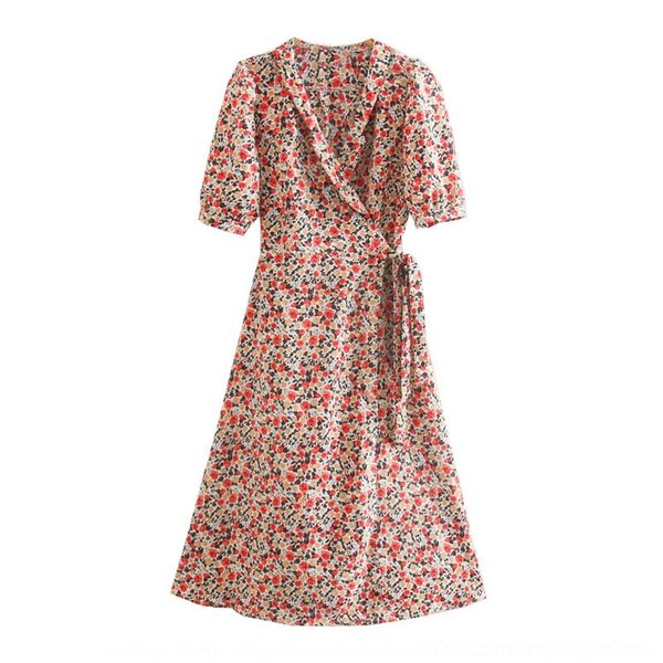 

ffbxo q1059 women's fashion new summer 2020 v-neck flanging lace up floral kbyz3 dress sleeve dress bubble, Black;gray