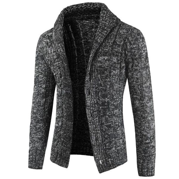

men's sweaters mens autumn casual winter jacket men knitted cardigan fashion loose sweater warm plus size knitwear, White;black