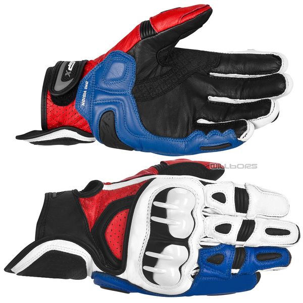 

motorcycle gloves alpine motocross stars racing glove leather guantes moto luva motociclista motos motorbike riding gant, Blue;gray