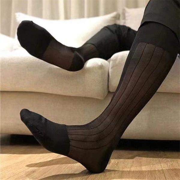 

men's socks stockings business long formal dress men tnt nylon, Black