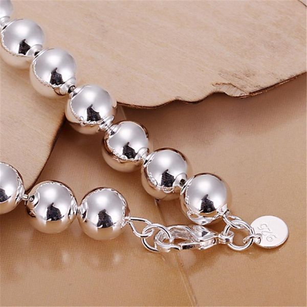 

classic hollow 10mm beads silver color bracelets new listings fashion jewelry christmas gifts h bbyjao, Black