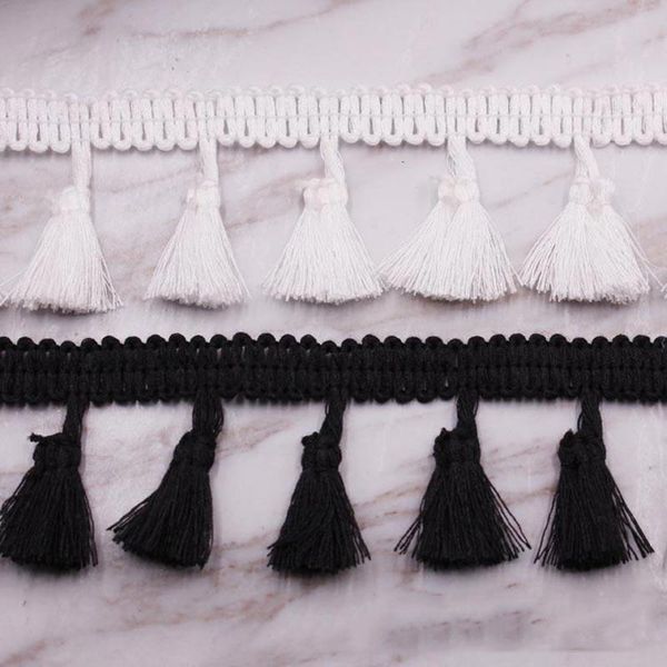 

20yards lot lace tassel ribbon cotton tassels trimming fringes for sewing bed sheet clothes curtains diy accessories decoration h qylwvk