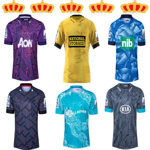 

ncaa 2021fiji mario hurricane crusades highland chief blues super rugby league jersey mustang training wear mens shirt suit size:s-5xl, Black;gray