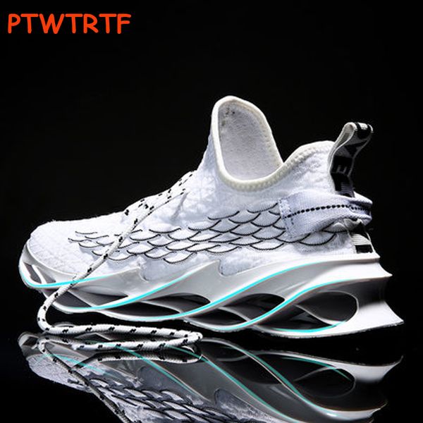 

new men's white male cushioning sneakers breathable blade running for men casual black shoes zapatillas hombre