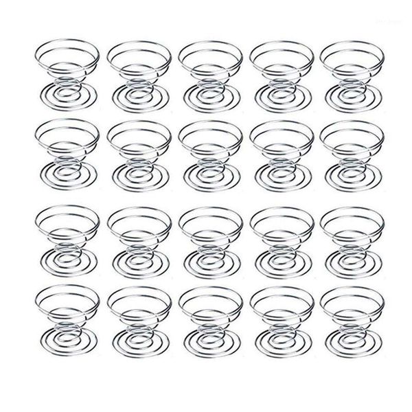 

20 pack air plant stand container tillandsia holder, iron wire stand plant display racks - silver1