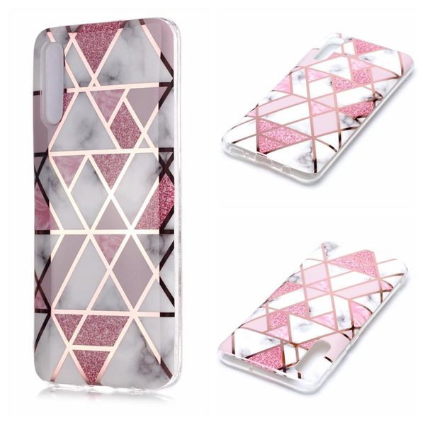 

for galaxy a30s a50 plating marble pattern soft tpu protective case