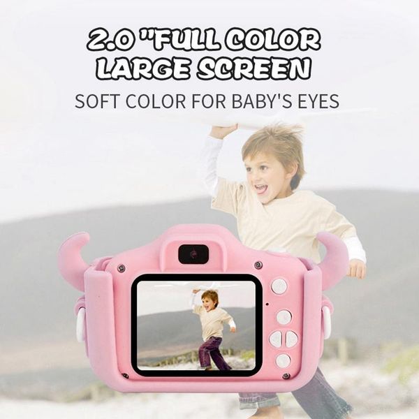 

kids camera 2inch hd colorful sn digital video camera shockproof sport toddler cartoon cameras child camcorder gift for kids1