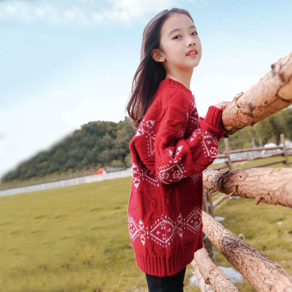 

and girls' winter 2020 new autumn clothing middle school korean sweater children's women's loose top, Blue