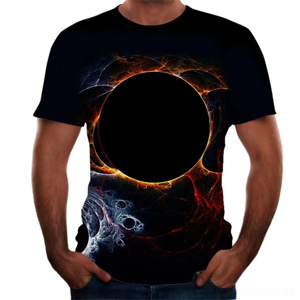 

asqws 2020 new tide star 3d casual short-sleeved 2020 star tide new earth t-shirt earth 3d casual short-sleeved t-shirt fgjor, Blue