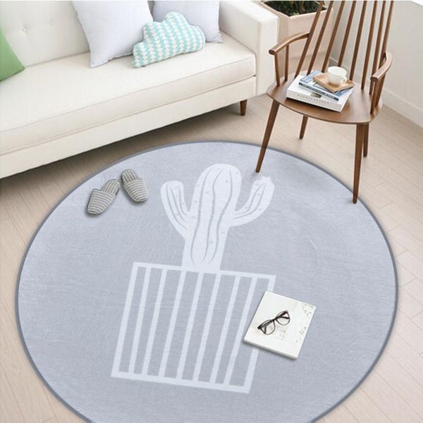 

the european style round carpet 150*150cm living room capet big grey fleece fabric anitskp parlor room rugs home grey floor mat