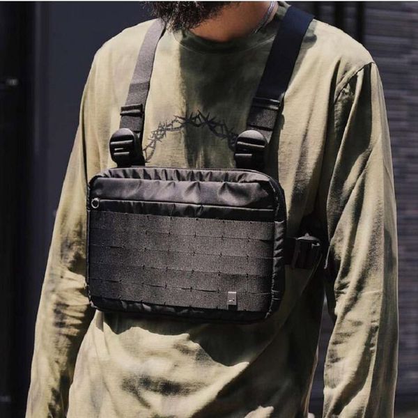 

hbp fashion chest rig men hip hop streetwear casual functional tactical chest bag kanye west cool boy cross shoulder