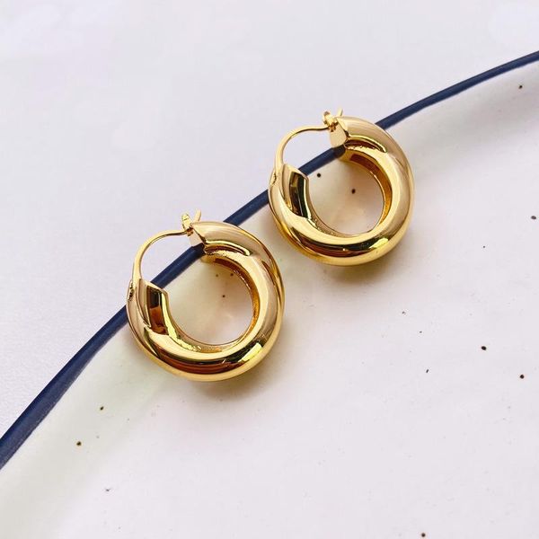 

cross loop hoop earrings feminine exaggeration earrings 18k gold plated indifference, Golden;silver