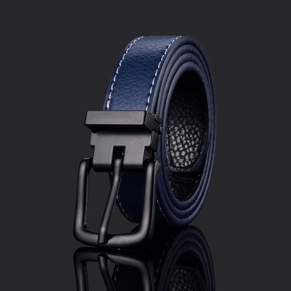 

iwiu2 new men's and women's general business casual pin pin pin children's belt cross pattern youth fashion belt ypvpx, Black;brown