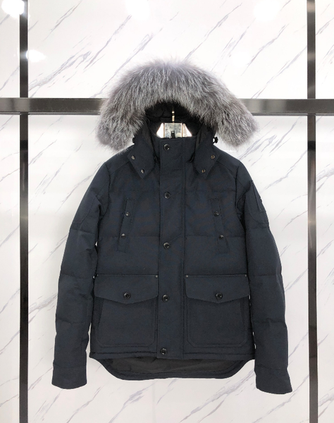 

mens winter down jacket puffer hooded thick coat jacket mens down jackets m.k parka winter coat present 20101401q, Black