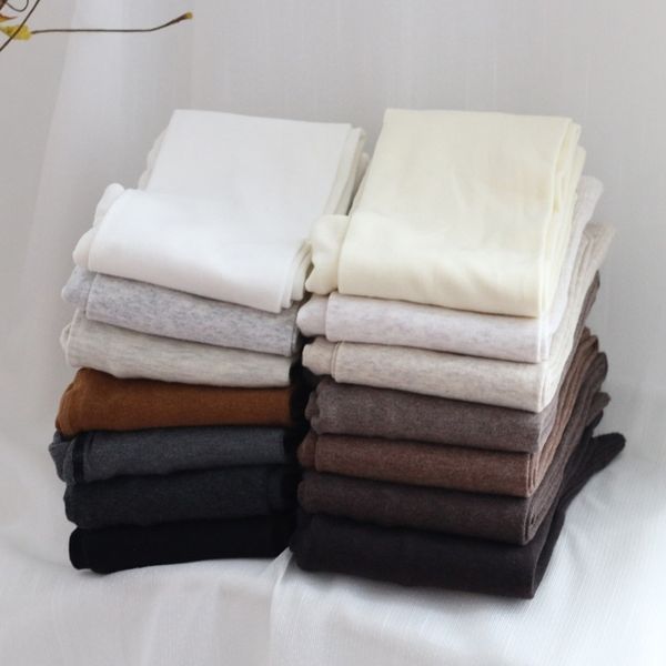 

winter cotton cashmere tights women autumn winter warm tights full foot female thick pure color sim pantyhose candy color cute 201109, Black;white