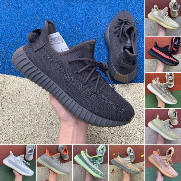 

the abez cinder reflective earth oreo running shoes kanye west v2 runner desert sage zyon yecheil black static men women sports sneakers, White;red