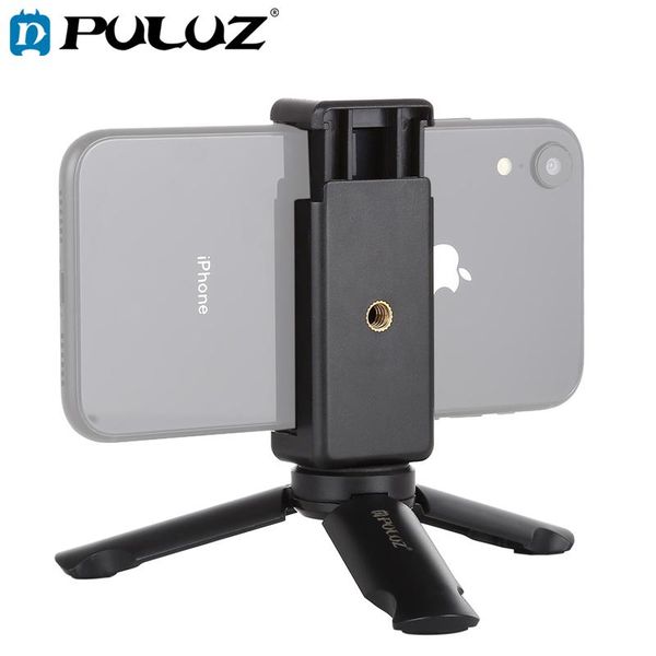 

puluz mini tripod portable folding plastic tripod for hero7 with clamp sets for go pro