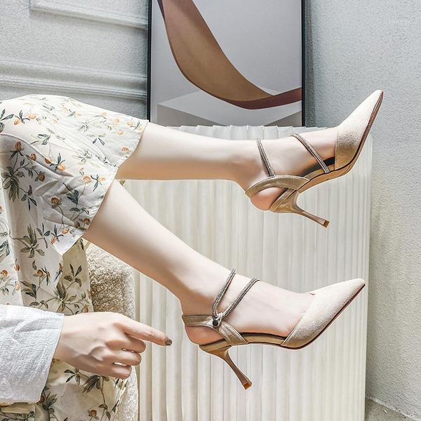 

in the summer of 2020 in baotou stilettos pointed high-heeled shoes1, Black