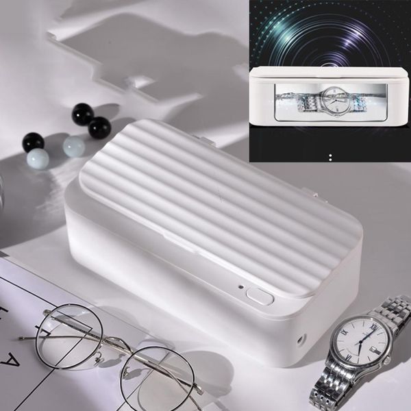 

glasses washer home small square portable jewelry watch braces ultrasonic cleaning machine