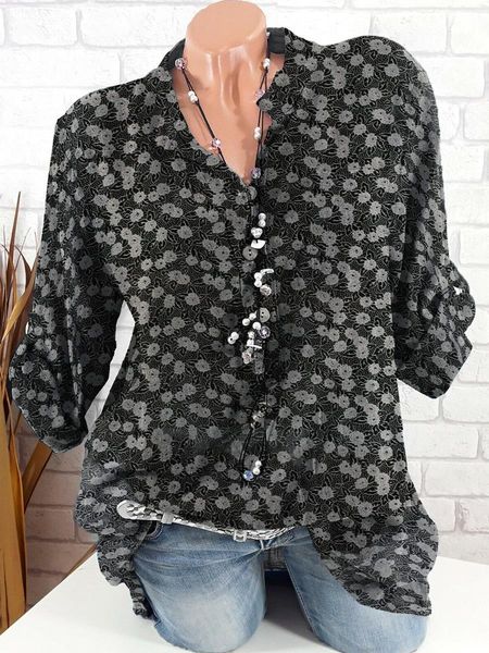 

новая мода плюс размера рубашка случайной женщины рубашка с длинным рукавом рубашки темперамент дама топ, White