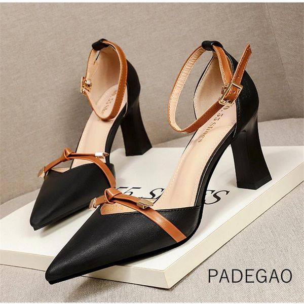 

womens shoes 2020 high heels casual pumps korean fashion party ladies shoes, Black