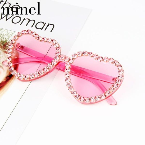 

2020 vintage round diamond heart shape sunglasses women punk red black clear lens rhinestone eyeglasses uv400 nx, White;black