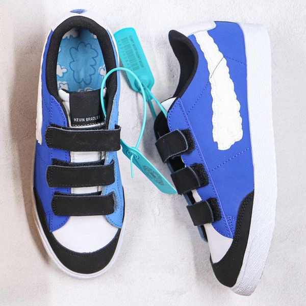 

good quality new blazer low kevin bradley running shoes black blue sky cloud velcro paradise men's and women's skateboarding shoes