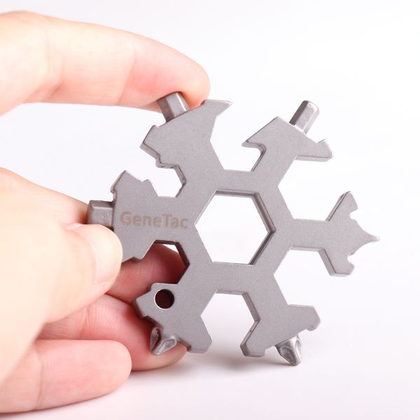

genetac ge001 upgrade outdoor portable 18 1 hexagonal snow wrench multi-purpose tool card