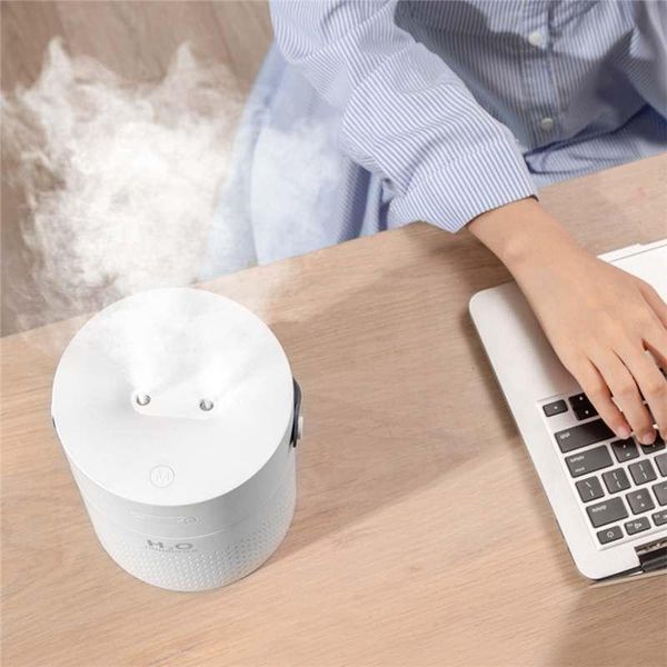 

gxz-j628 dual spray humidifier usb power bank with colorful lights for phone office home beadroom