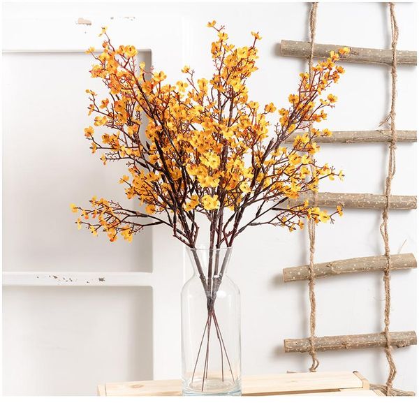 

гипсофила искусственные цветы белая ветвь высокое качество детские дыхи поддельные цветы длинные букет дома свадьба decoratio bbyntp