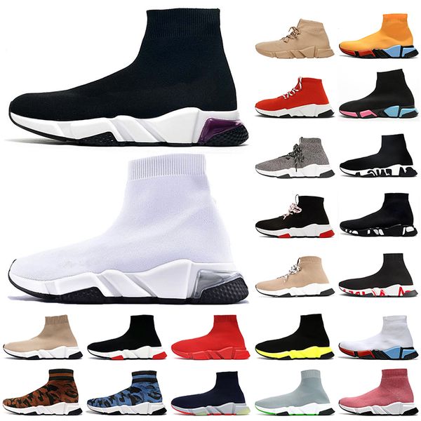 

clear sole white black women mens sock shoes luxurys designers casual shoes graffiti sock trainers vintage tripler womens boots sneakers