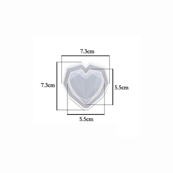 

resin jewelry mold 3d diamond love heart shaped mould uv epoxy for jewelry making tools wmtpdk bdesybag, Black