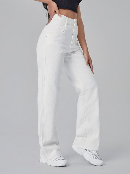 

slant pocket light wash jeans n3uv#, Blue