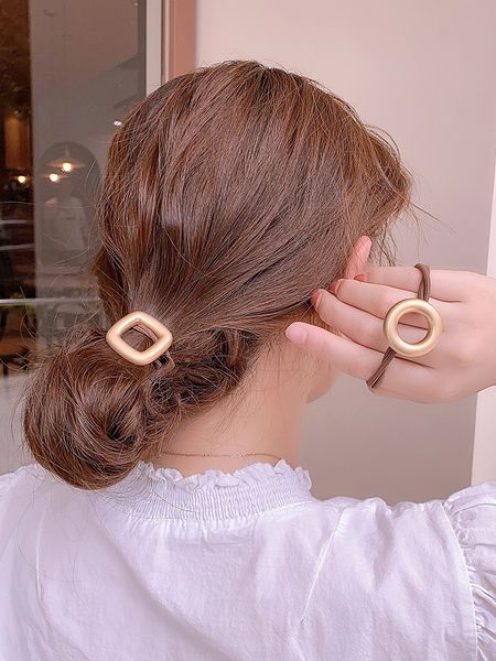 

ins headband net hongsen head simple temperament tie loop hair rope korean leather cover