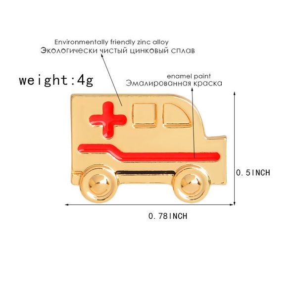 Скорая помощь Брошь Красных Крест Булавки на заказ Доктор доктор медсестры Выпускной подарок студентов