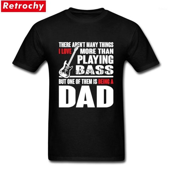 

dad bass guitar tees shirt personalized men's t-shirts short sleeved pure cotton round neck t shirt for adult1, White;black