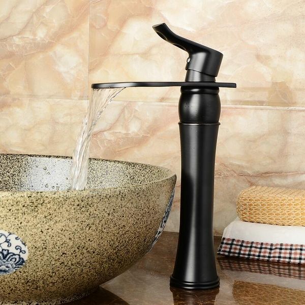 

bathroom sink faucets vidric black faucet and cold gold/chrome tall brass basin waterfall single handle water t