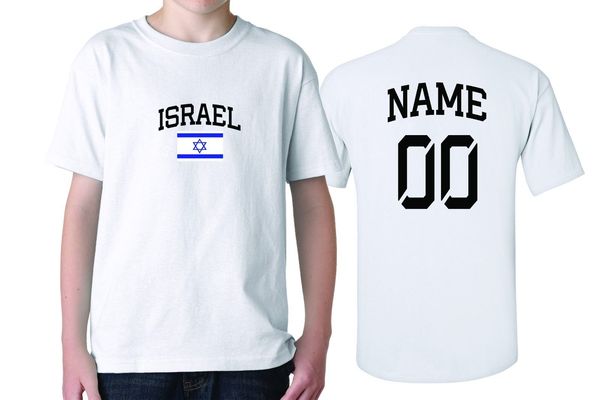 

new summer style man print hipster israel flag country pride add your name/numberbulk sport hooded sweatshirt hoodie t shirt
