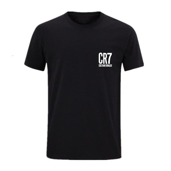 

t-shirt men's 2021 new fashion christiano ronaldo cr7 print 100% cotton t shirts casual tshirt funny t shirt men and women, White;black