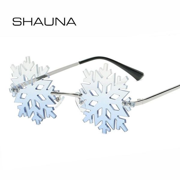 

sunglasses shauna fashion christmas snow unique rimless party glasses, White;black
