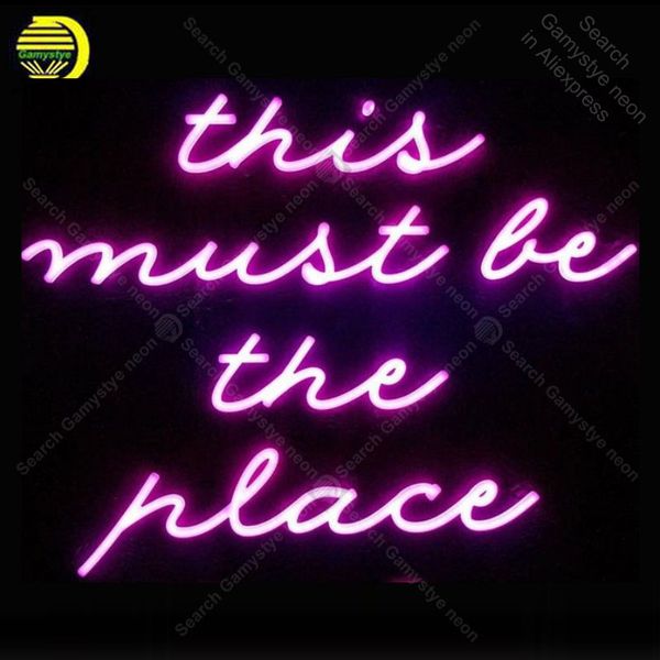 неоновый знак для это должно быть место, дисплей decoracion экспресс корабль пива неоновый свет вверх стены знак неоновых для спальня letrer