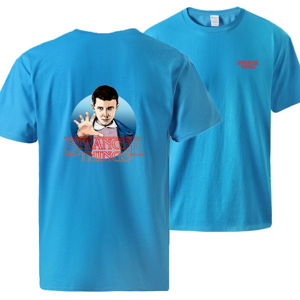 

stranger things tv show print mens summer loose fit sportswear brand fashion workout tees sport hooded sweatshirt hoodie men t shirt