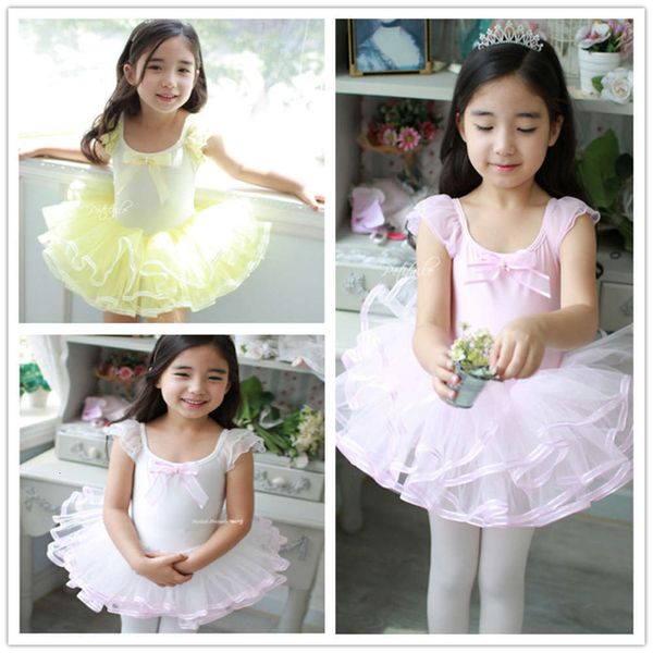 

pure ballet june yellow 1 children's pink white cotton dance skirt performance drs, Blue